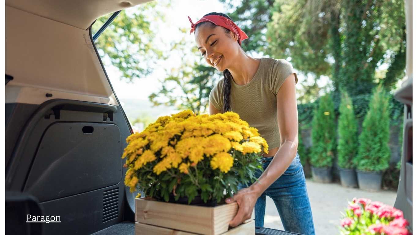 How to keep flowers fresh in a car?