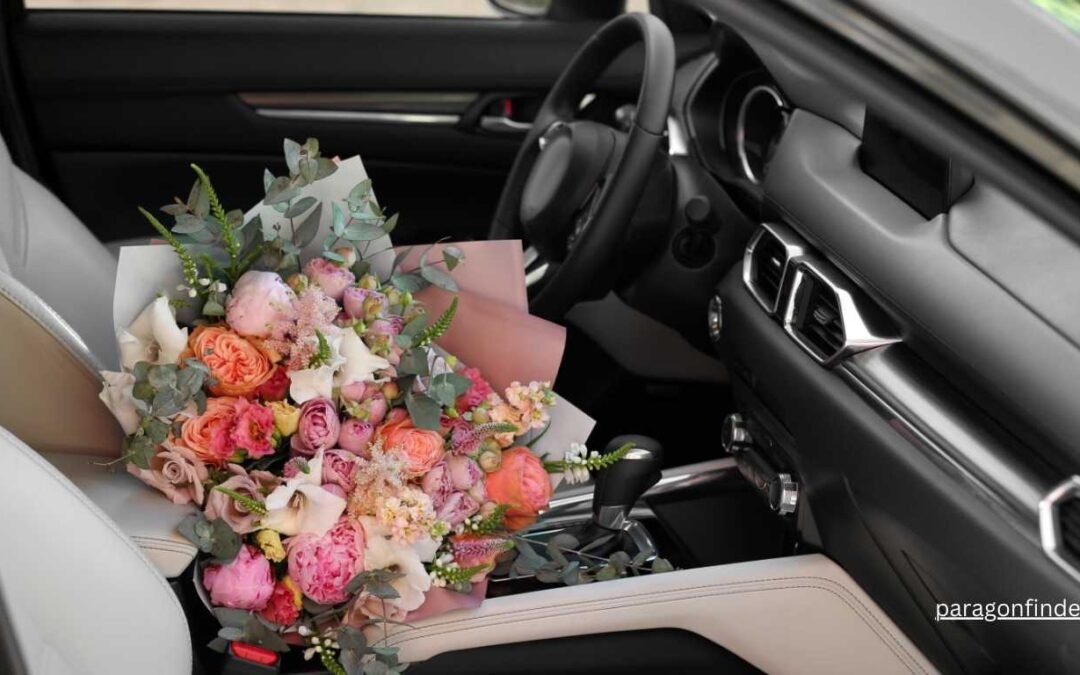 How to keep flowers fresh in a car?
