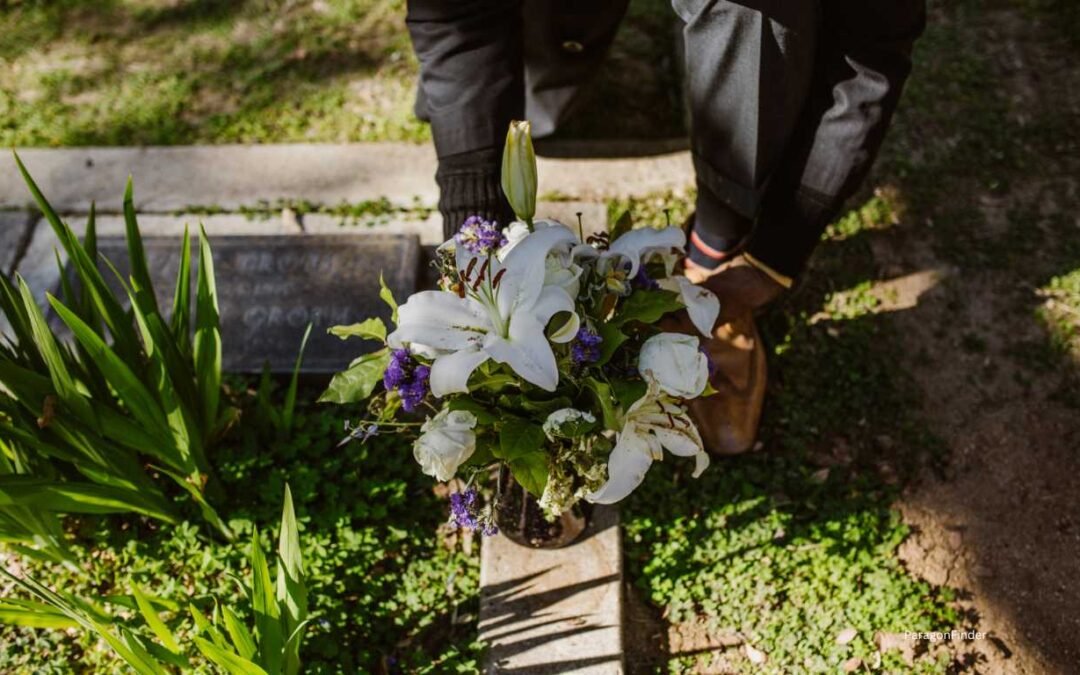 What flower represents death